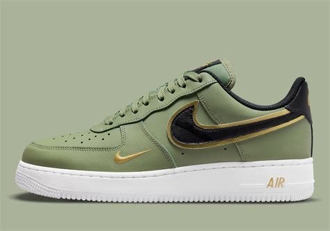 nike air force 1 groen goud|nike air force 1 team gold.